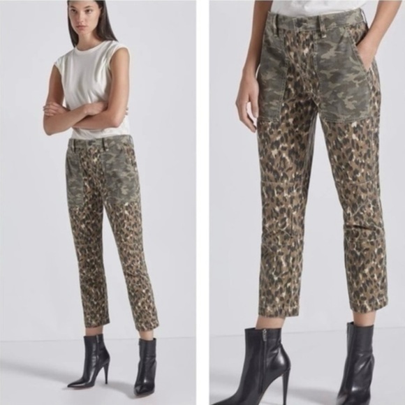 Current/Elliott The Clean Weslan Pants Camouflage 27 - Picture 1 of 14